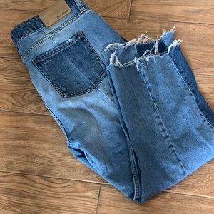 Free people jeans size 31w cropped